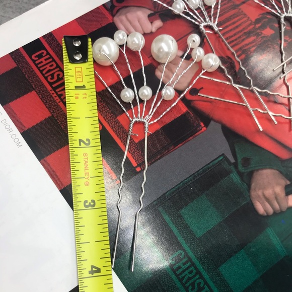 Set of Pearl Hairpins Wedding Party - Picture 5 of 6